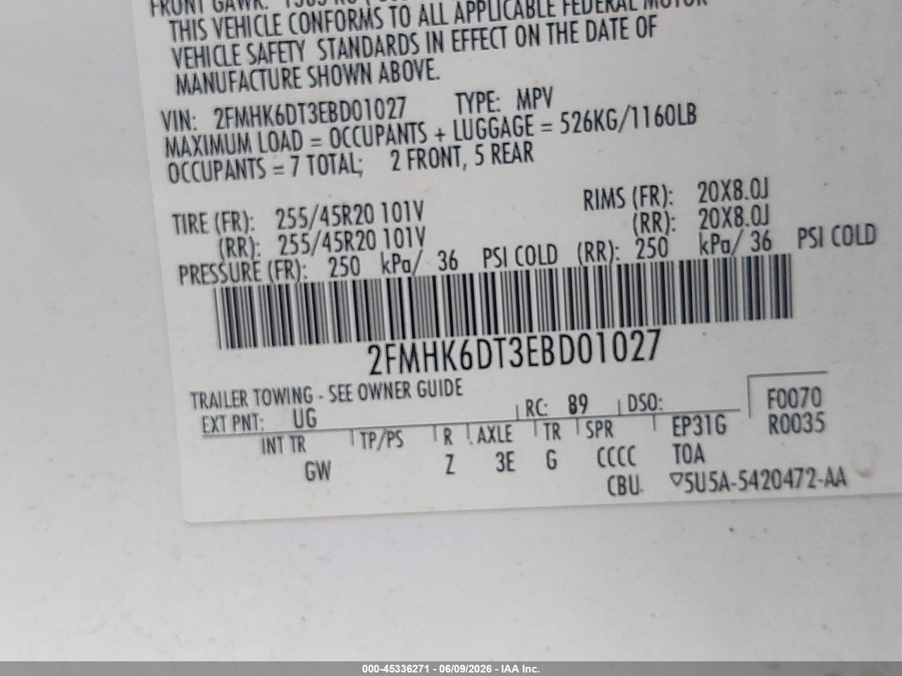 2014 FORD FLEX LIMITED thumbnail 10