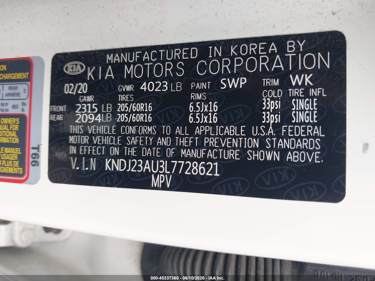 2020 KIA SOUL LX thumbnail 10