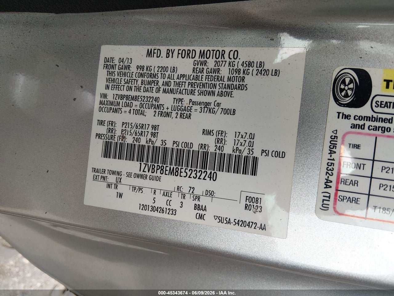 2014 FORD MUSTANG V6 thumbnail 10