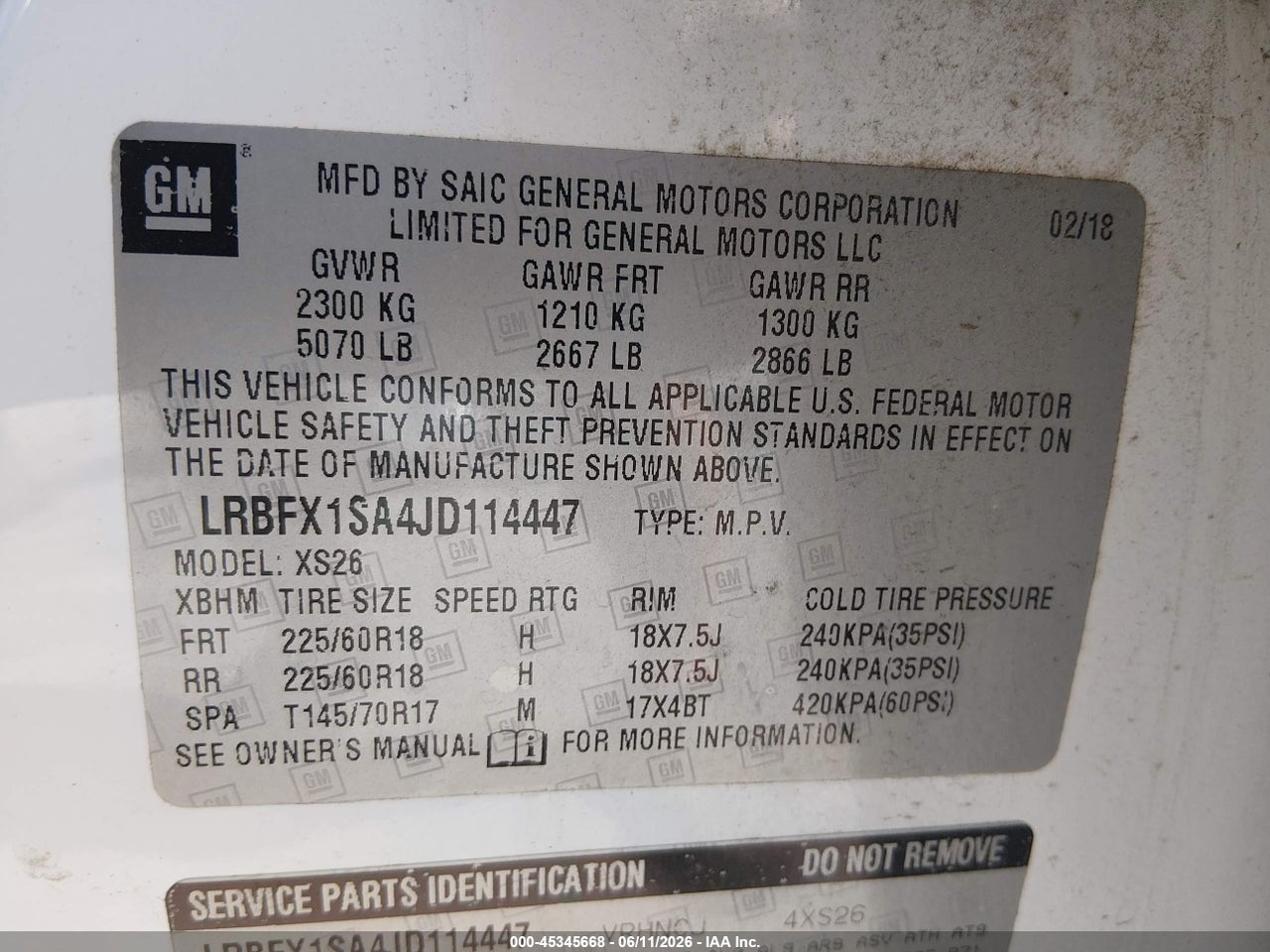 2018 BUICK ENVISION ESSENCE thumbnail 10