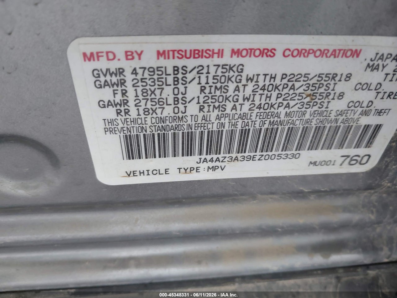 2014 MITSUBISHI OUTLANDER SE thumbnail 10