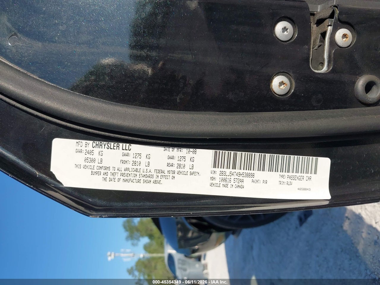2009 DODGE CHALLENGER R/T thumbnail 10