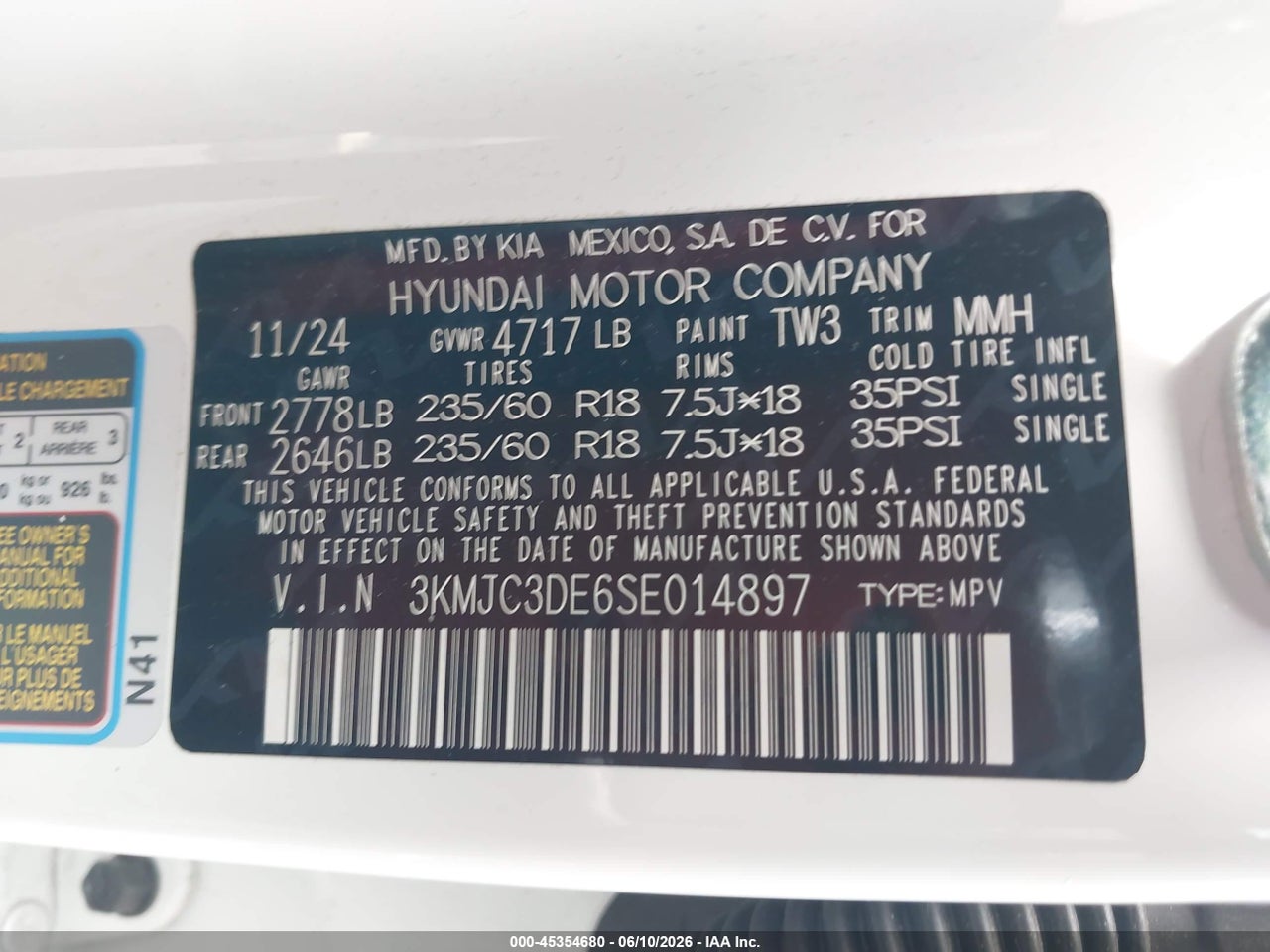 2025 HYUNDAI TUCSON SEL CONVENIENCE thumbnail 10