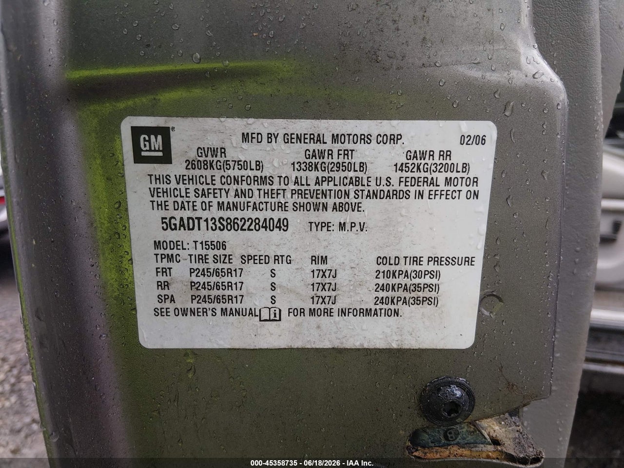 2006 BUICK RAINIER CXL thumbnail 10
