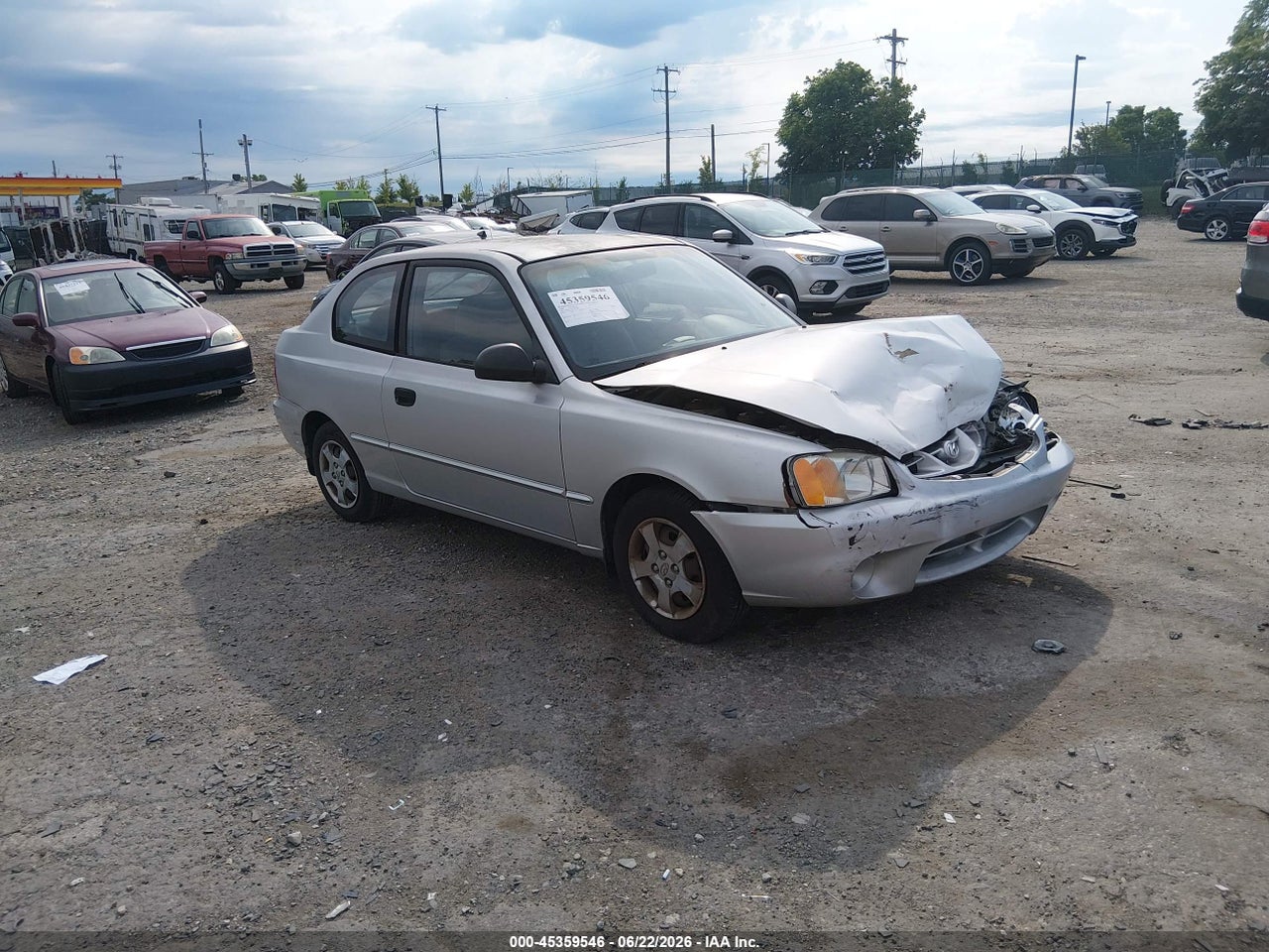 2002 HYUNDAI ACCENT GS thumbnail 2