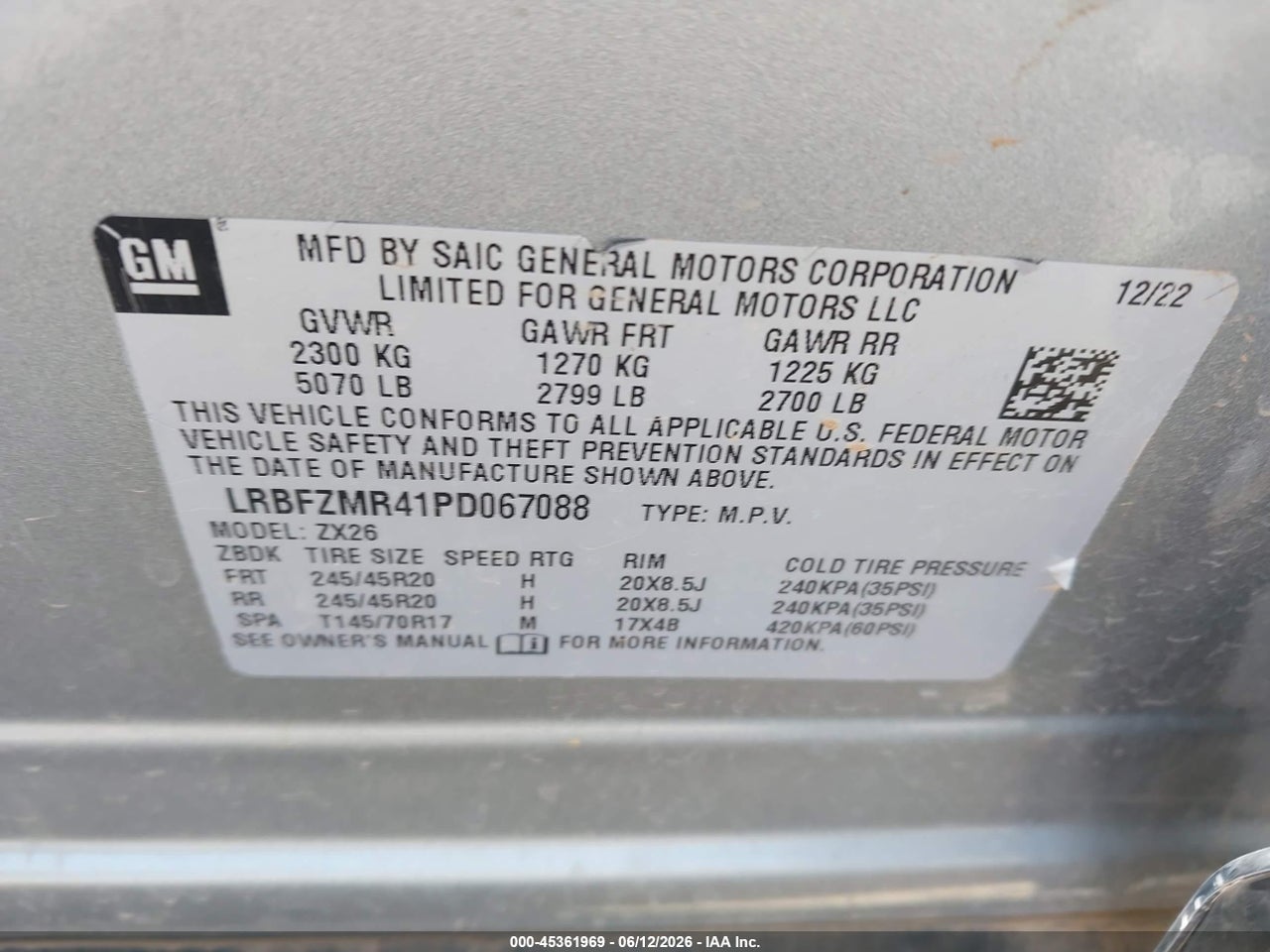 2023 BUICK ENVISION PREFERRED AWD thumbnail 10