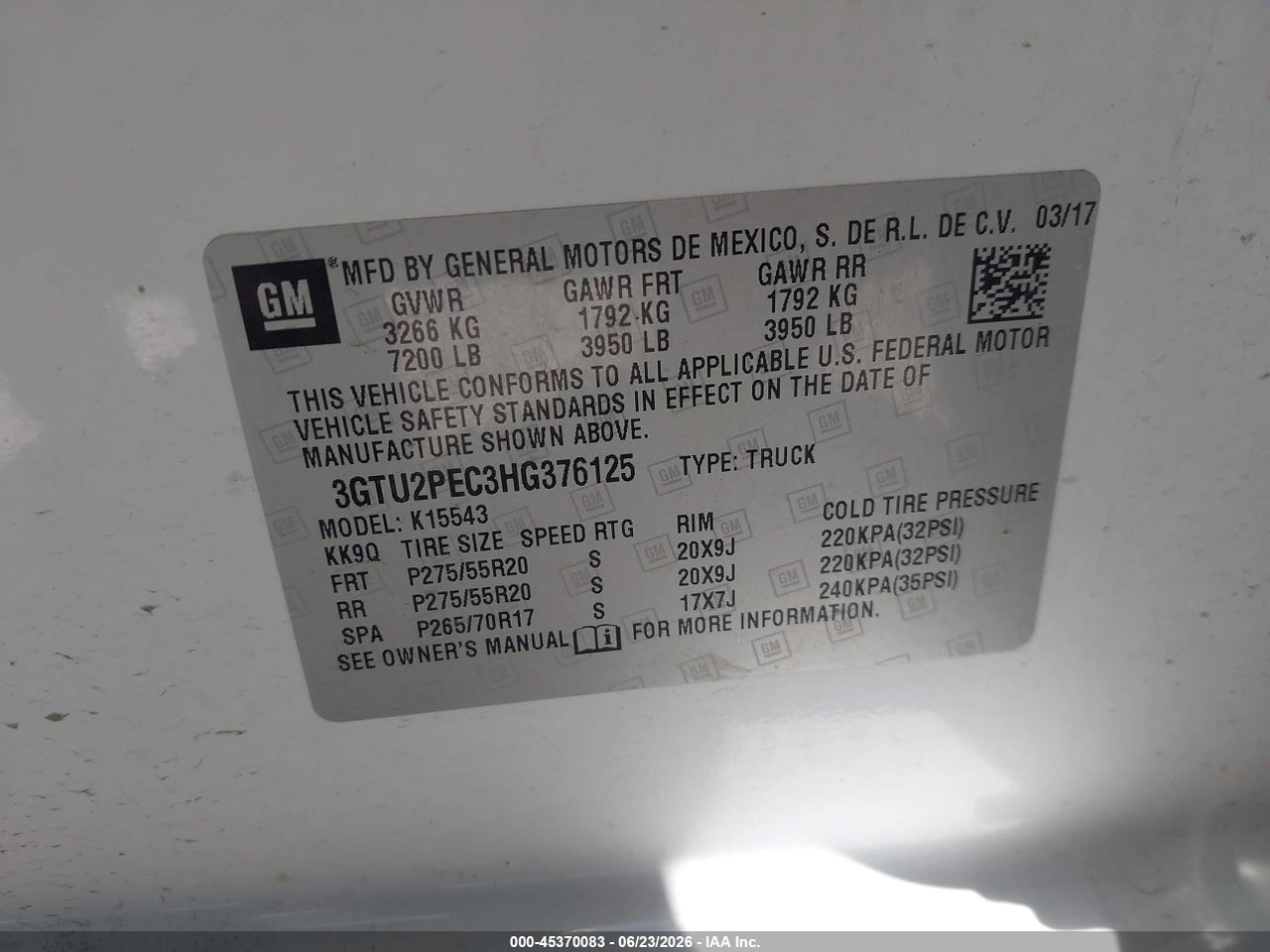 2017 GMC SIERRA 1500 DENALI thumbnail 10