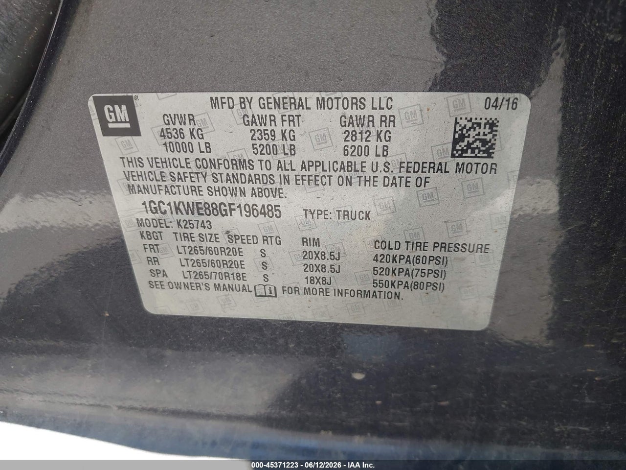 2016 CHEVROLET SILVERADO 2500HD LTZ thumbnail 10