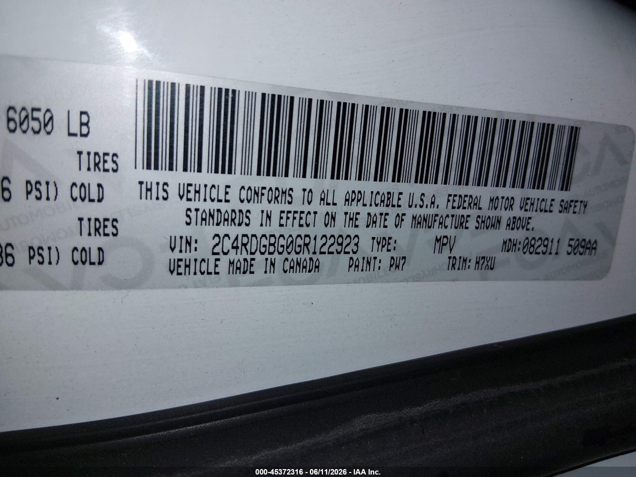 2016 DODGE GRAND CARAVAN SE thumbnail 10