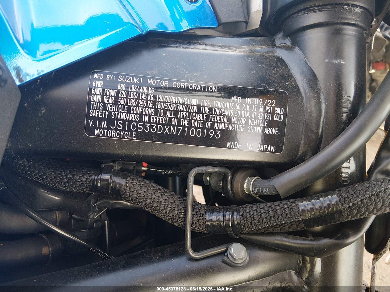 2022 SUZUKI GSX-S750 M/Z thumbnail 11