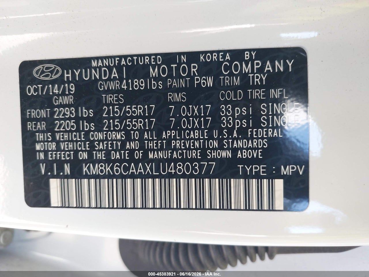 2020 HYUNDAI KONA SEL PLUS thumbnail 10