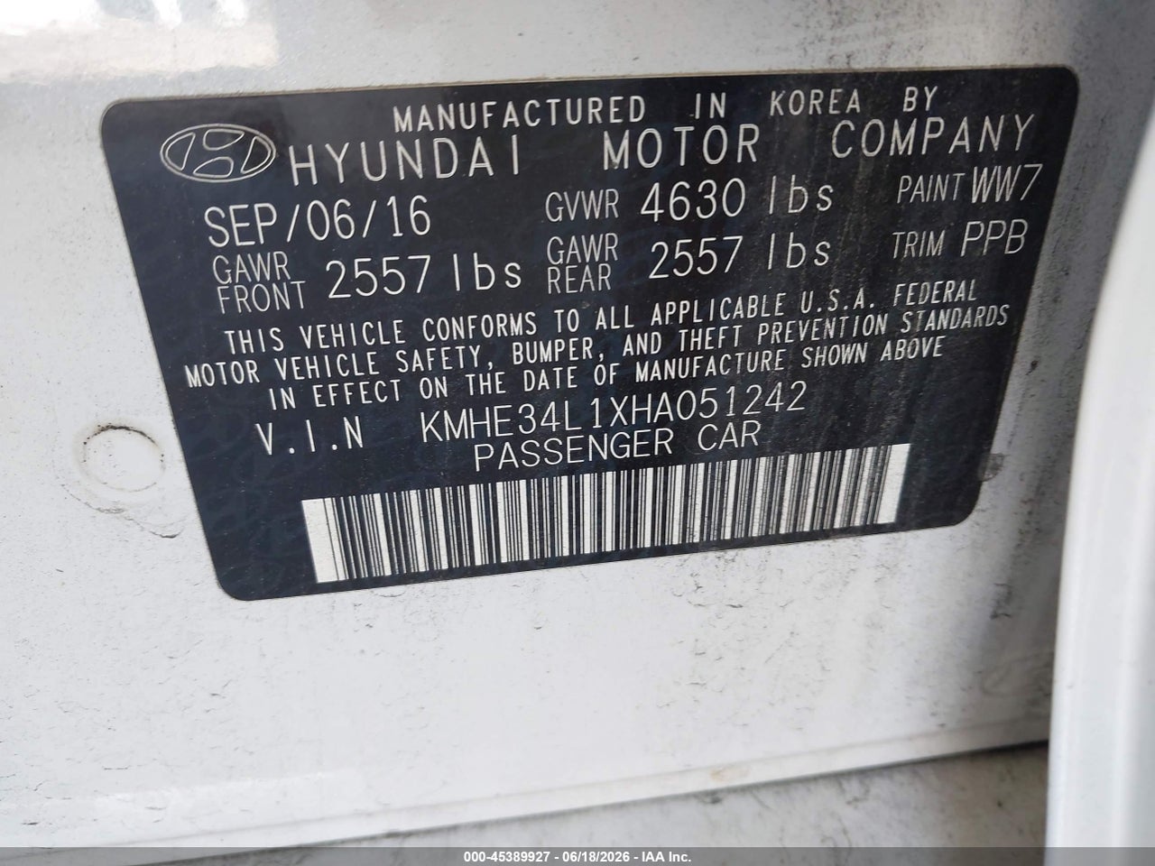 2017 HYUNDAI SONATA HYBRID LIMITED thumbnail 10