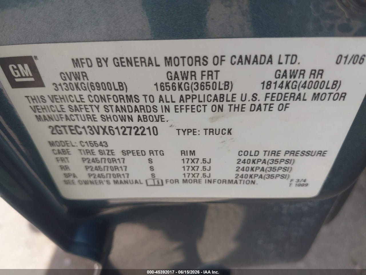 2006 GMC SIERRA 1500 SL thumbnail 10
