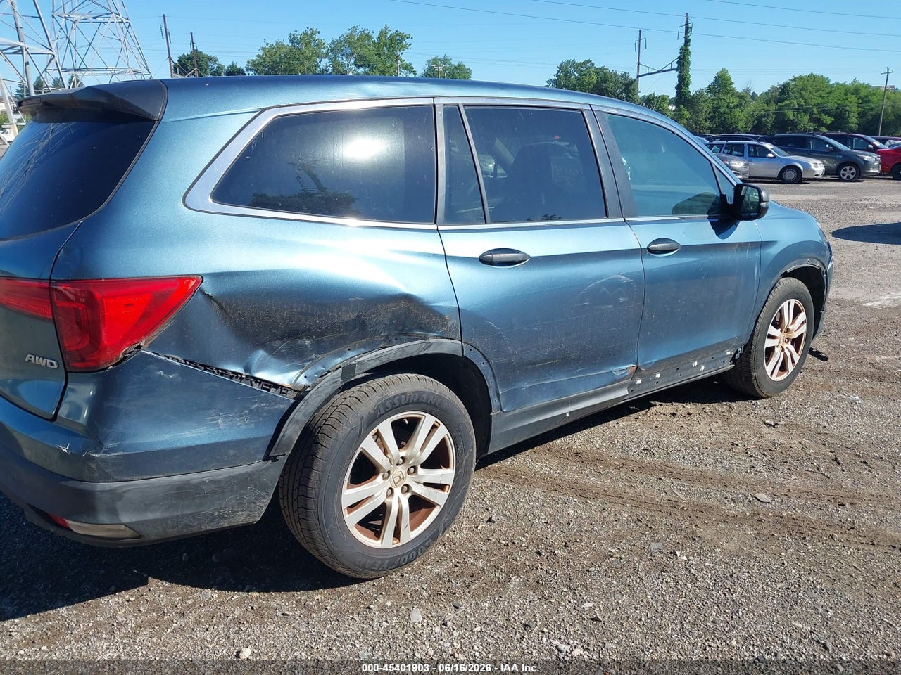 2016 HONDA PILOT LX thumbnail 5