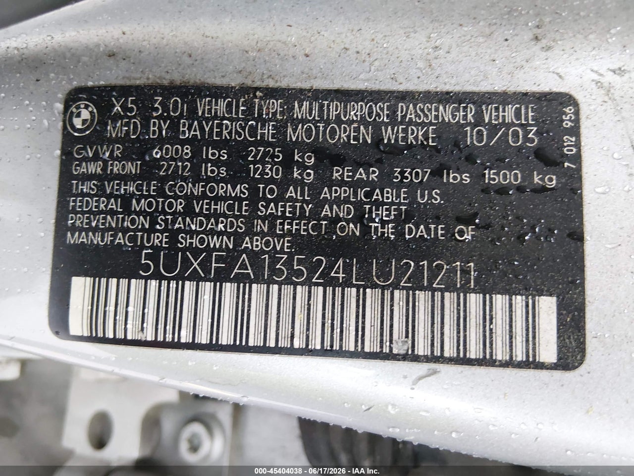 2004 BMW X5 3.0I thumbnail 10
