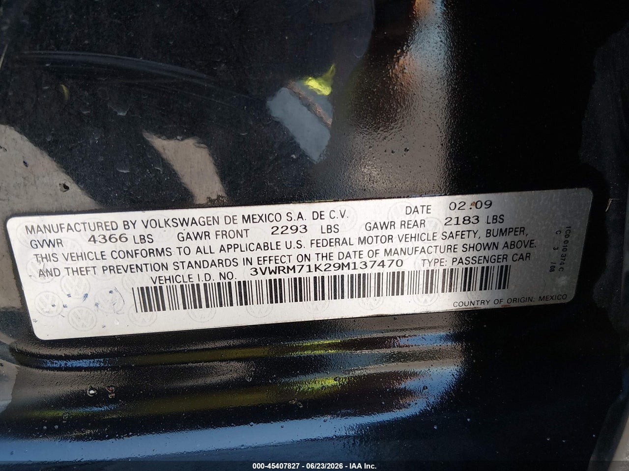 2009 VOLKSWAGEN JETTA SE thumbnail 10