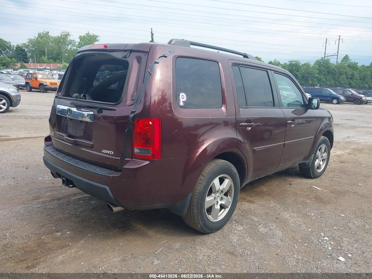 2011 HONDA PILOT EX thumbnail 5