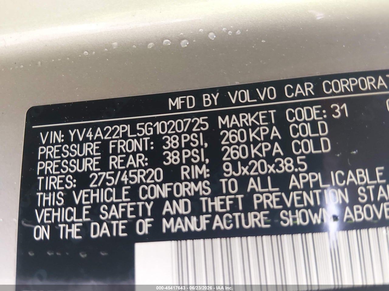 2016 VOLVO XC90 T6 INSCRIPTION thumbnail 10