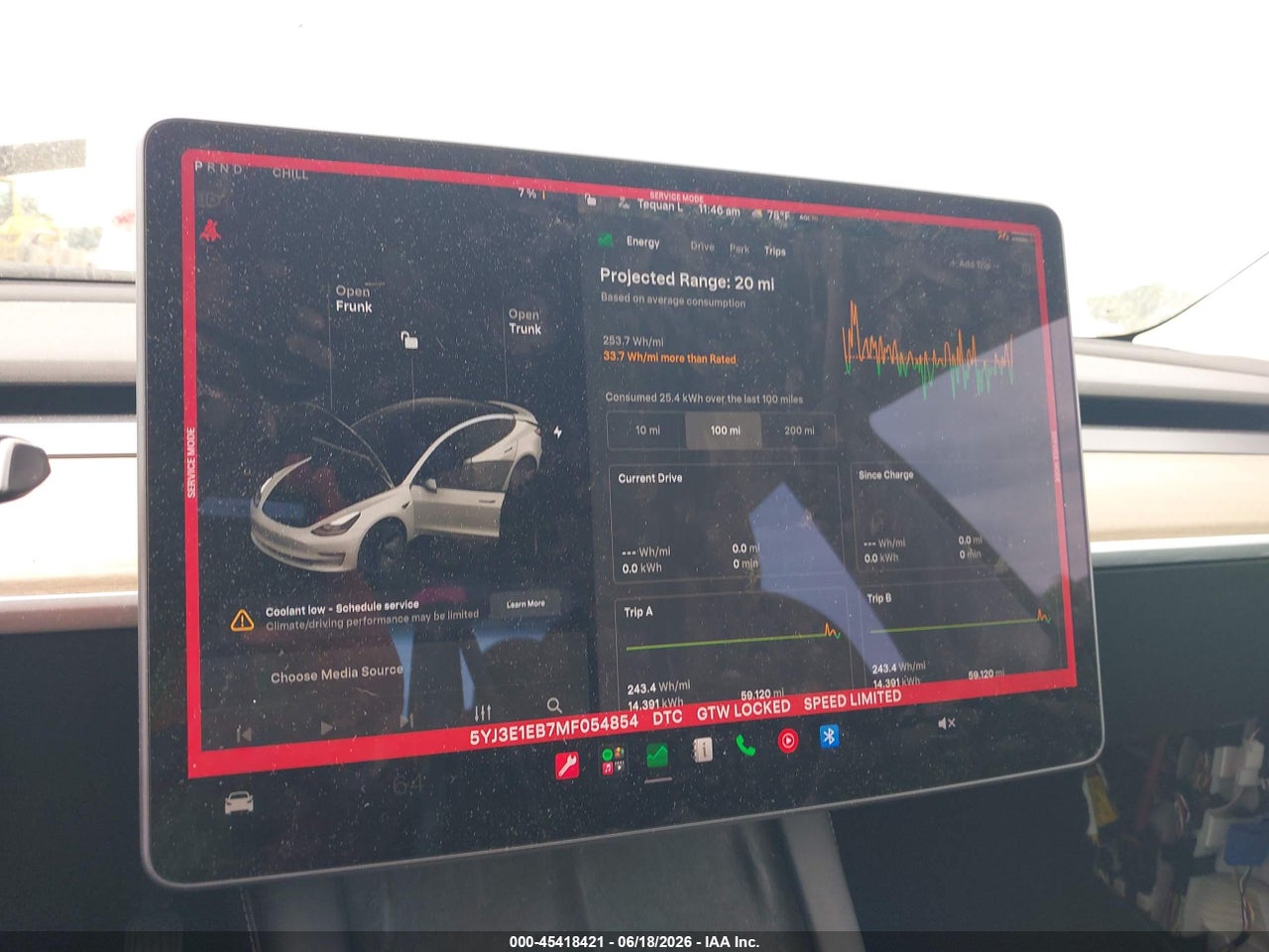 2021 TESLA MODEL 3 LONG RANGE thumbnail 8