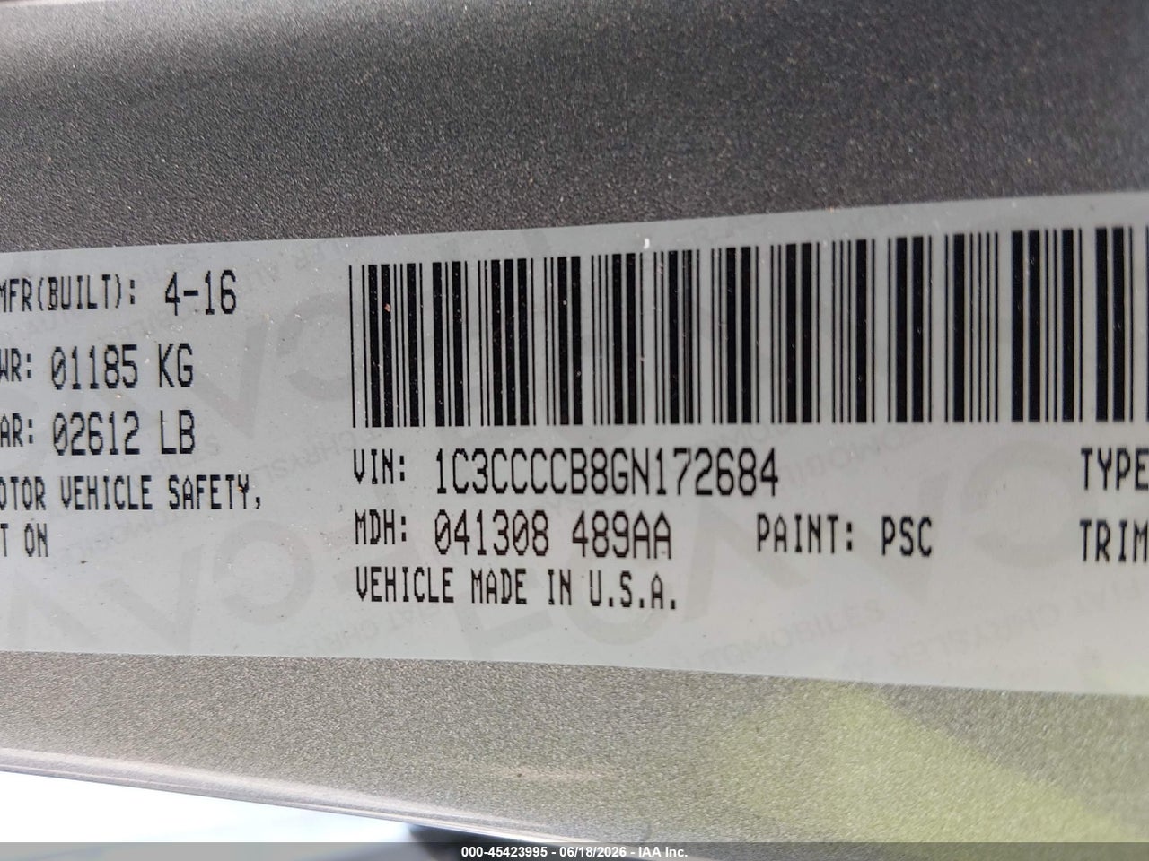 2016 CHRYSLER 200 C thumbnail 10
