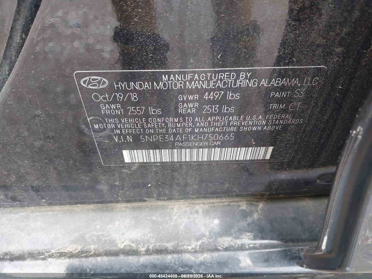 2019 HYUNDAI SONATA LIMITED thumbnail 10
