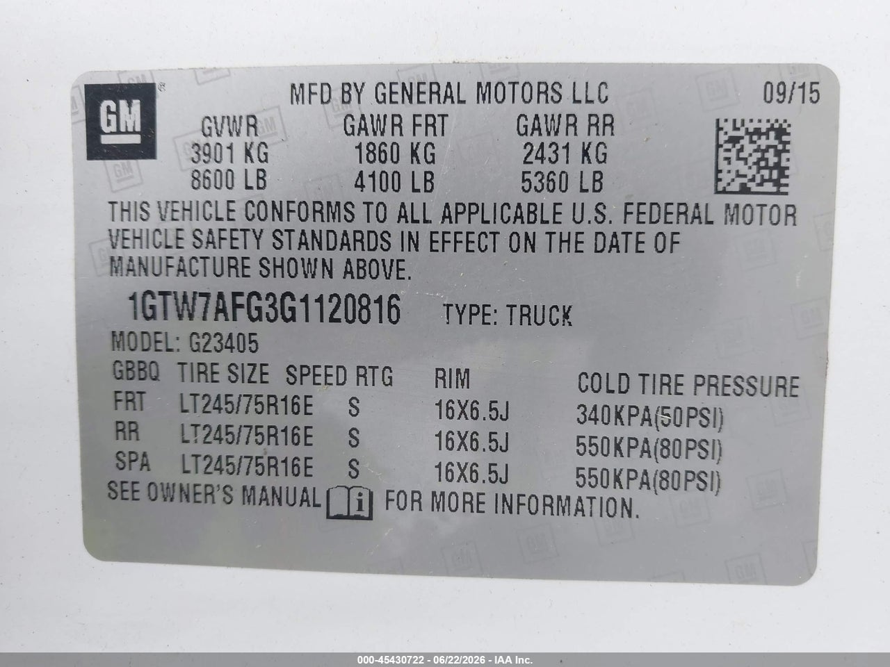 2016 GMC SAVANA 2500 WORK VAN thumbnail 10