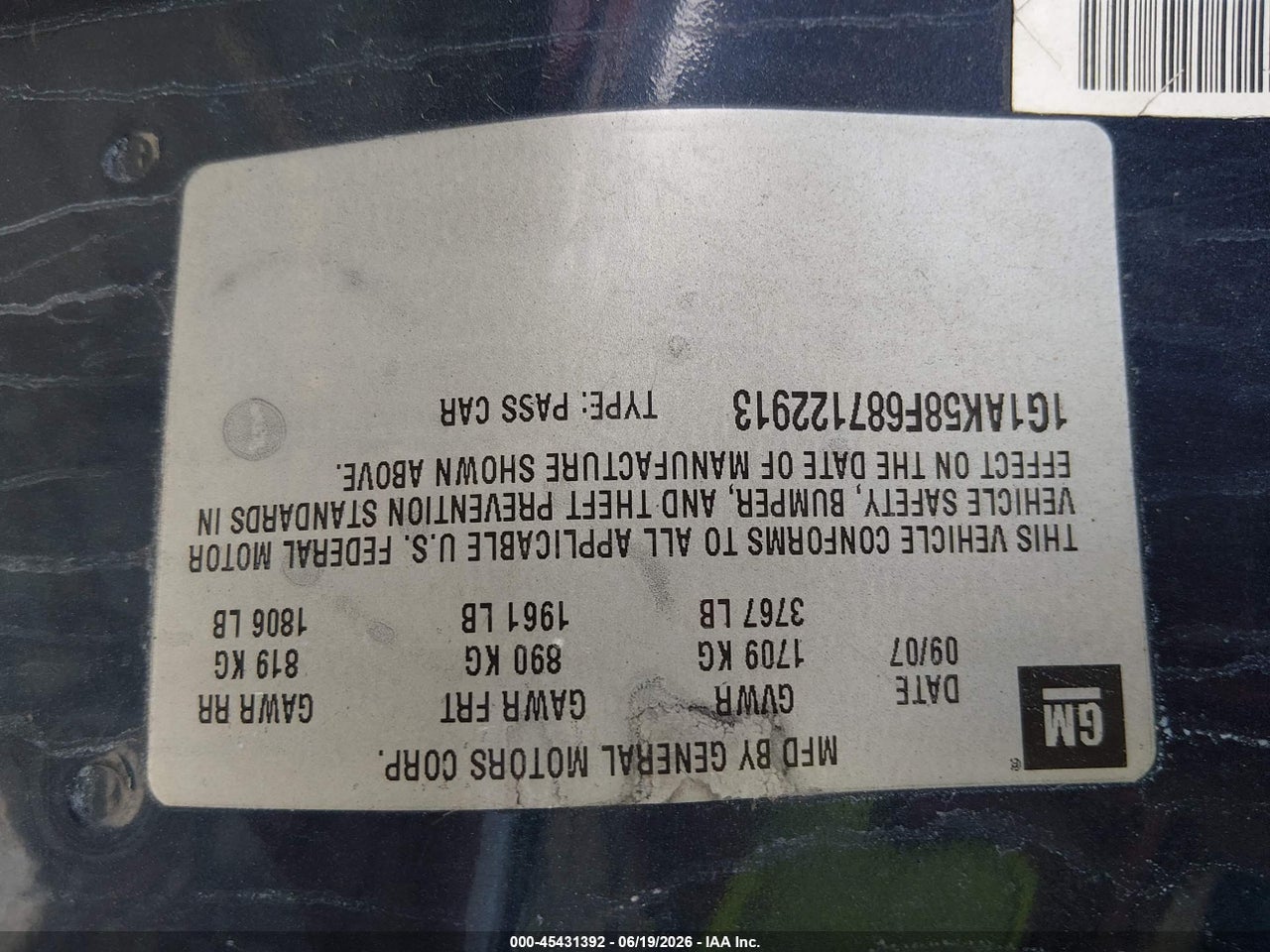 2008 CHEVROLET COBALT LS thumbnail 10