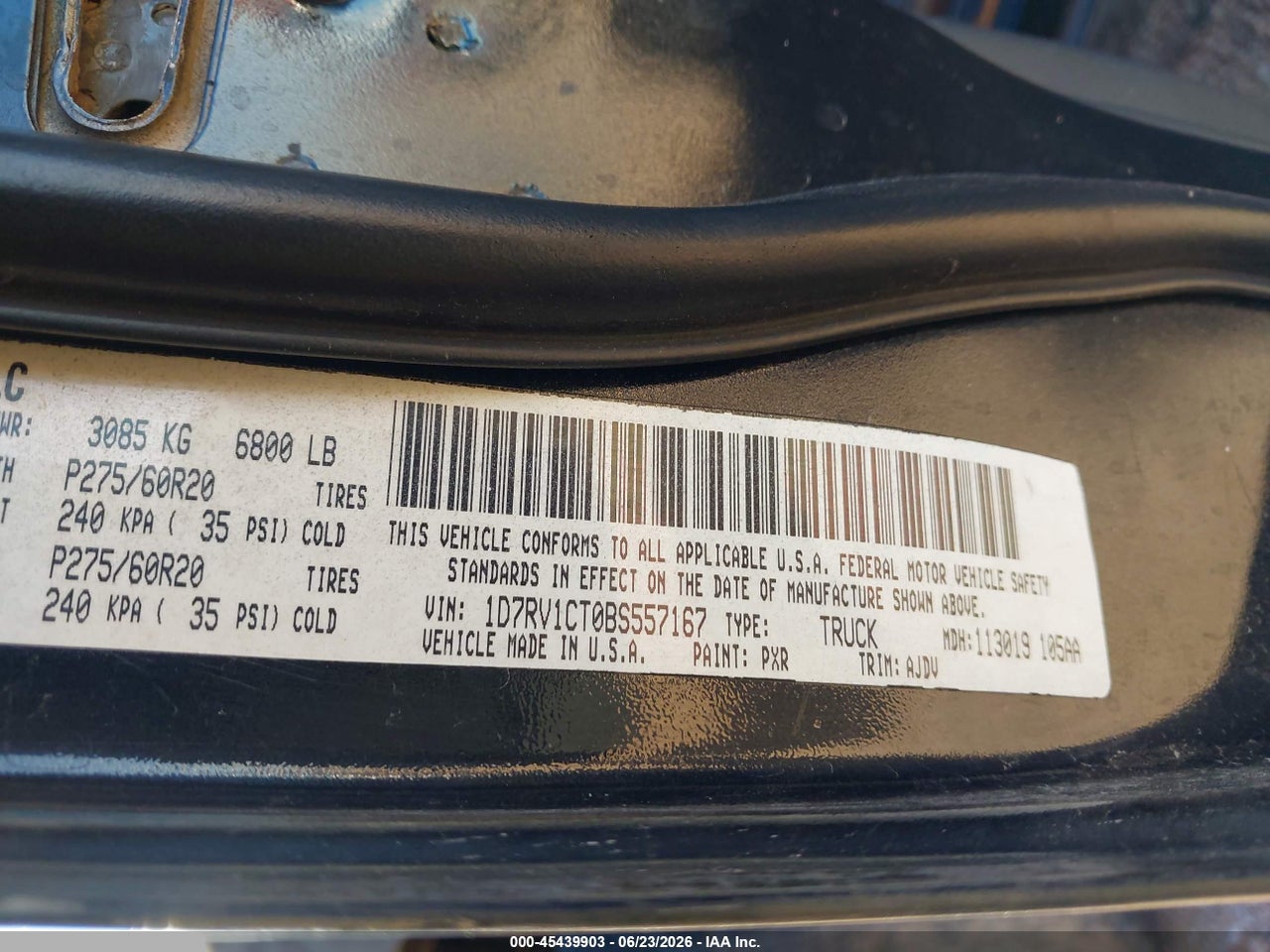2011 RAM RAM 1500 SPORT thumbnail 10