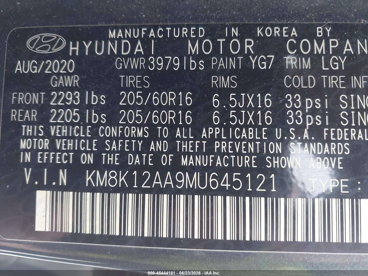 2021 HYUNDAI KONA SE thumbnail 10