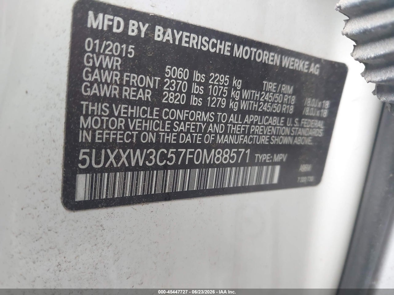 2015 BMW X4 XDRIVE28I thumbnail 10