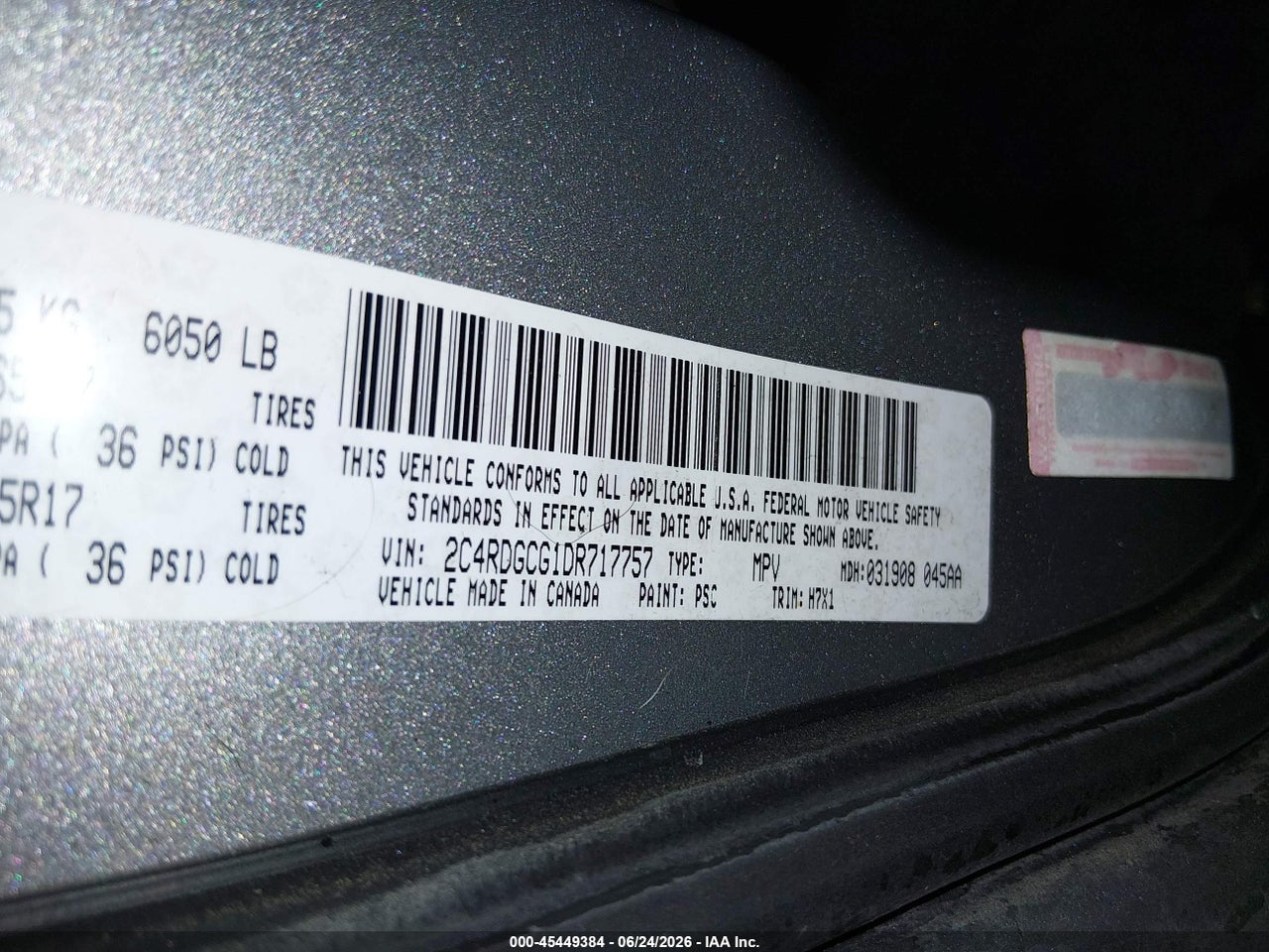 2013 DODGE GRAND CARAVAN SXT thumbnail 10