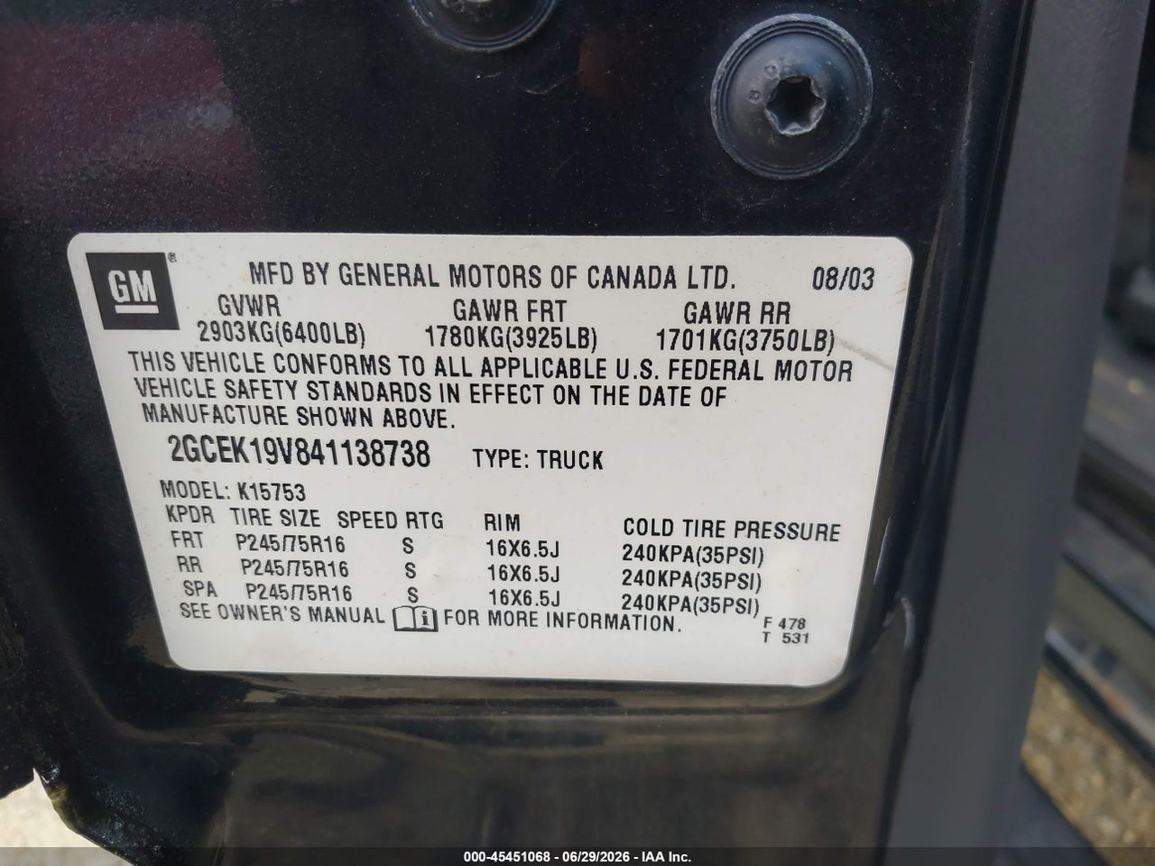2004 CHEVROLET SILVERADO 1500   thumbnail 10