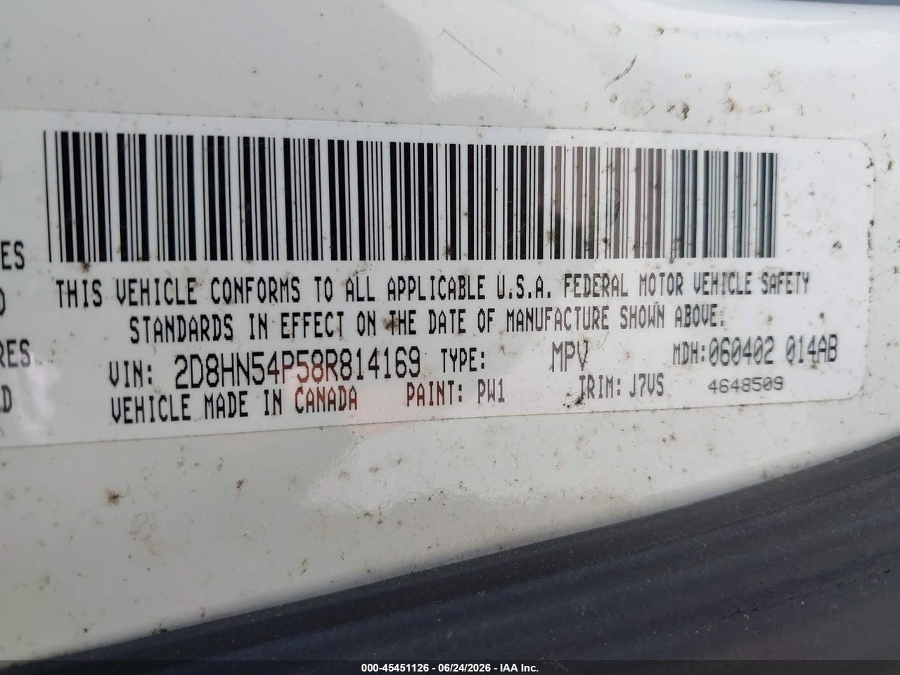 2008 DODGE GRAND CARAVAN SXT thumbnail 10
