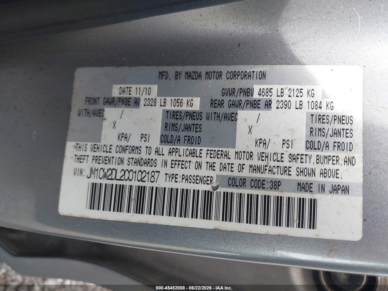 2012 MAZDA MAZDA5 GRAND TOURING thumbnail 10