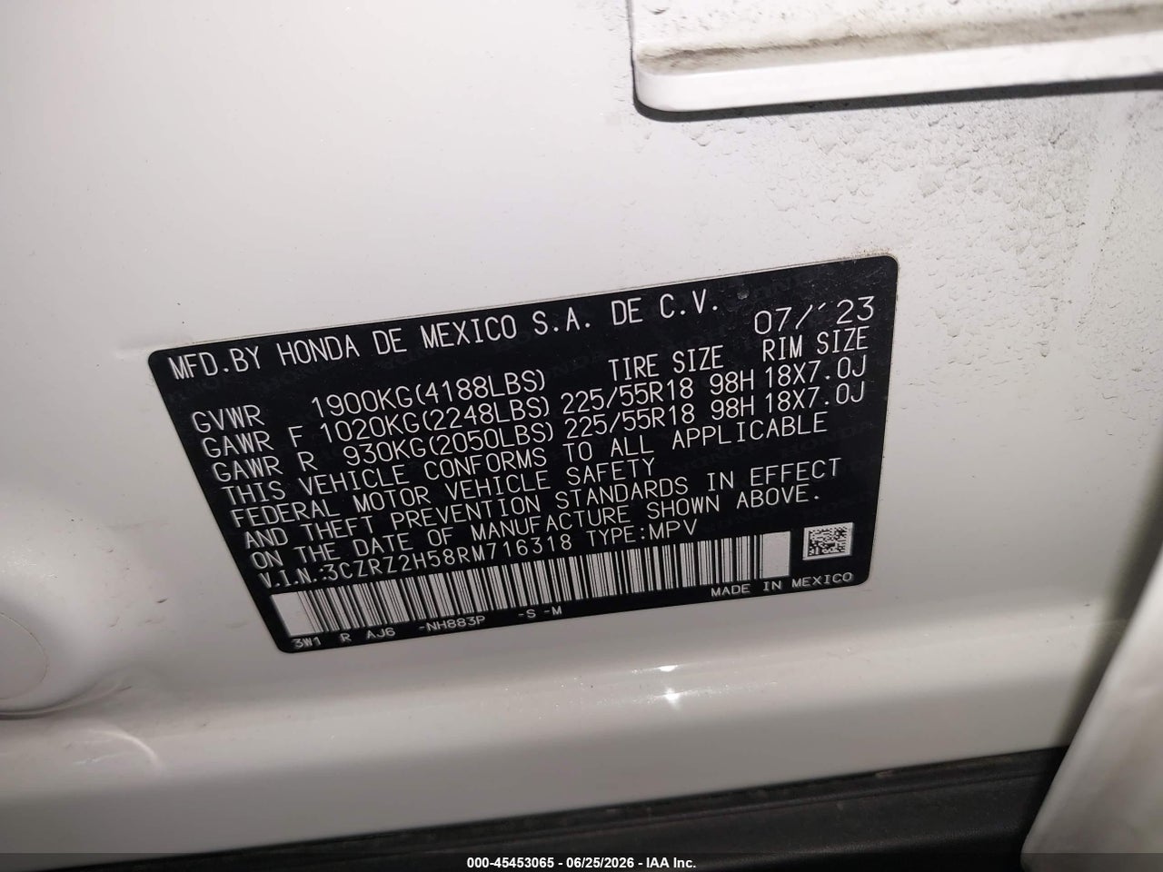 2024 HONDA HR-V SPORT thumbnail 10