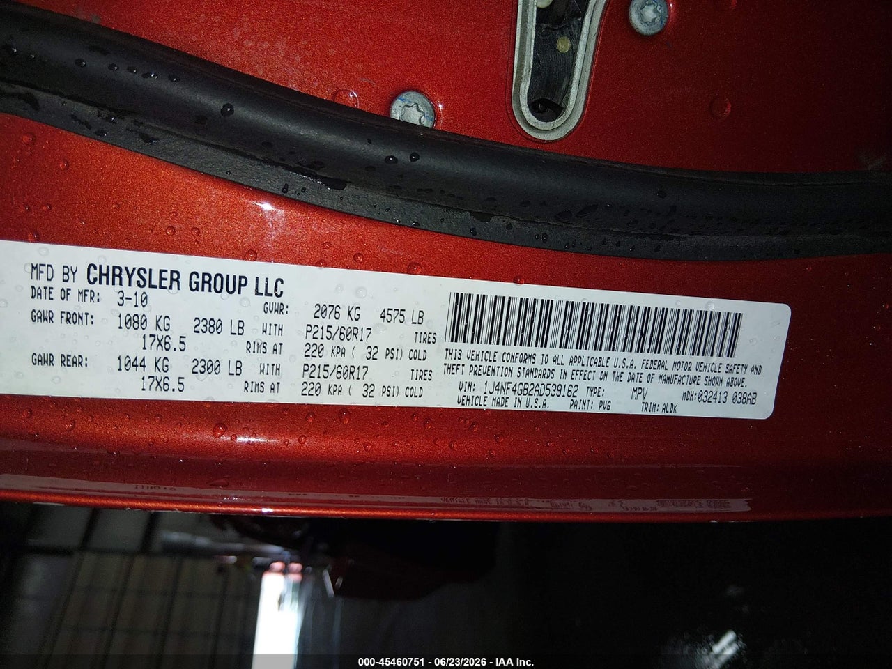 2010 JEEP PATRIOT LIMITED thumbnail 10