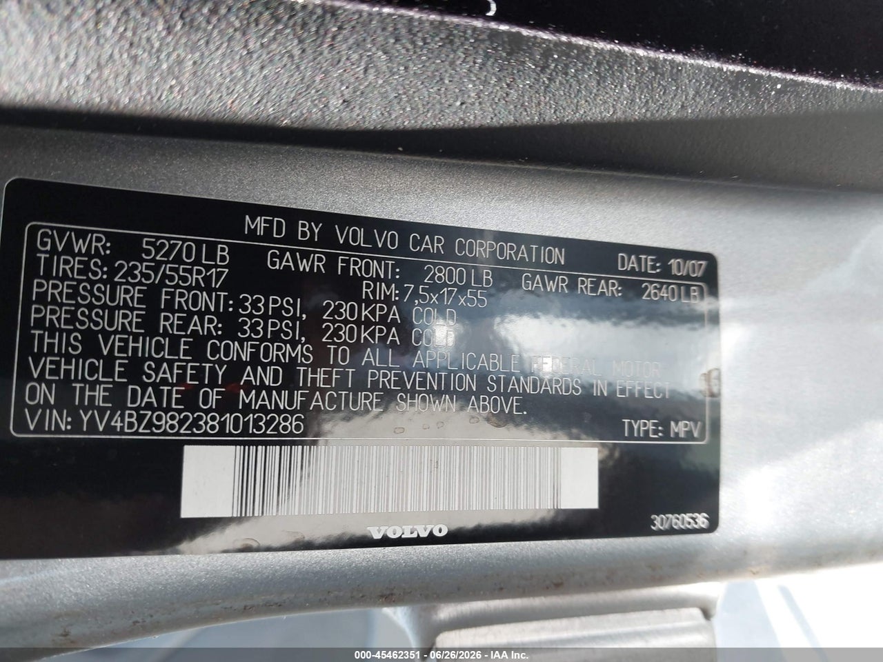 2008 VOLVO XC70 3.2 thumbnail 10