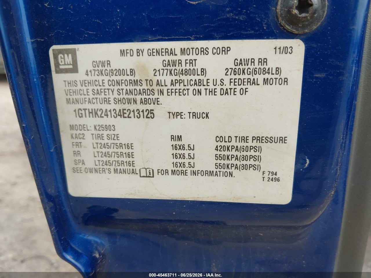 2004 GMC SIERRA 2500HD SLE thumbnail 10