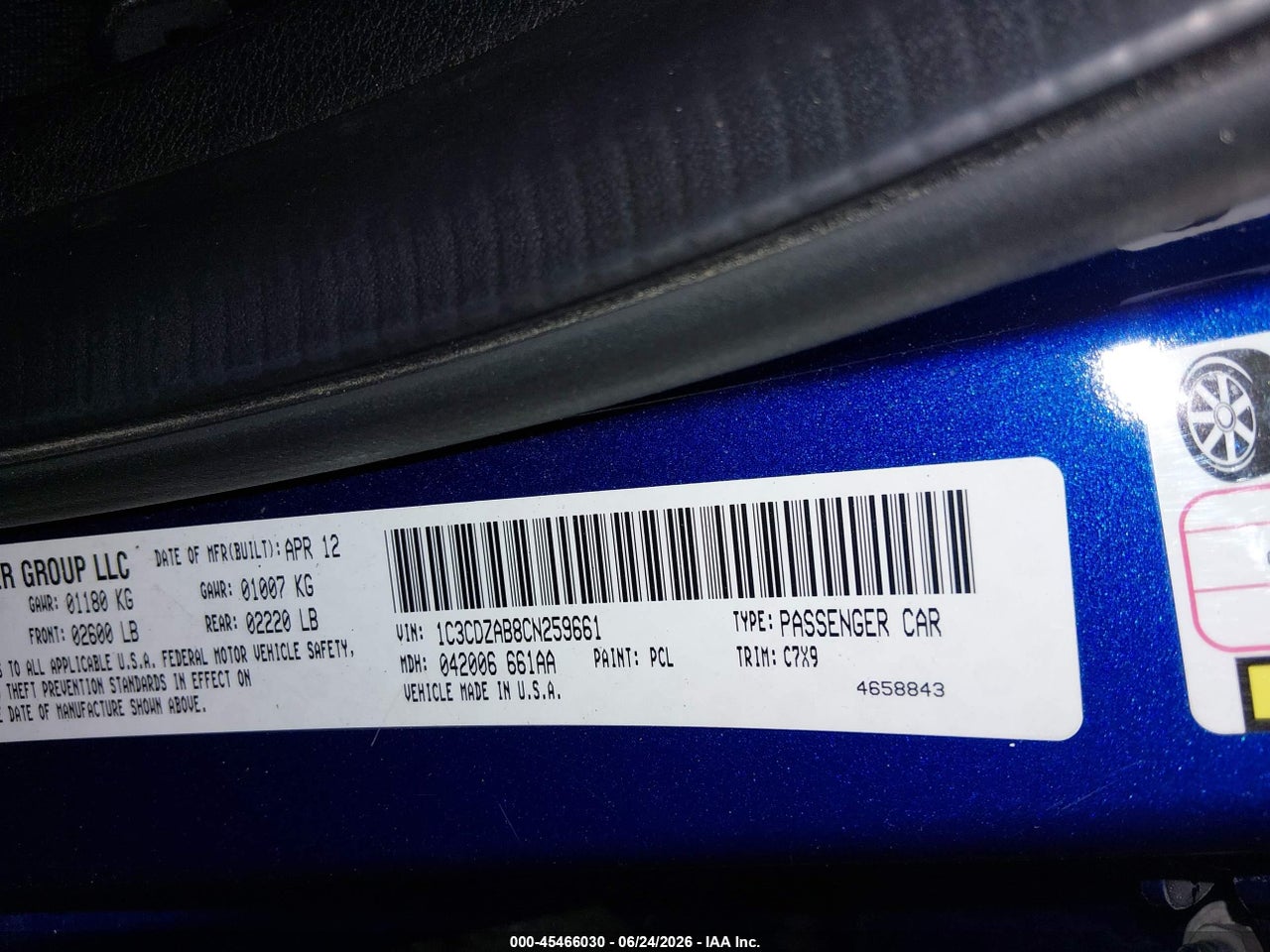 2012 DODGE AVENGER SE thumbnail 10