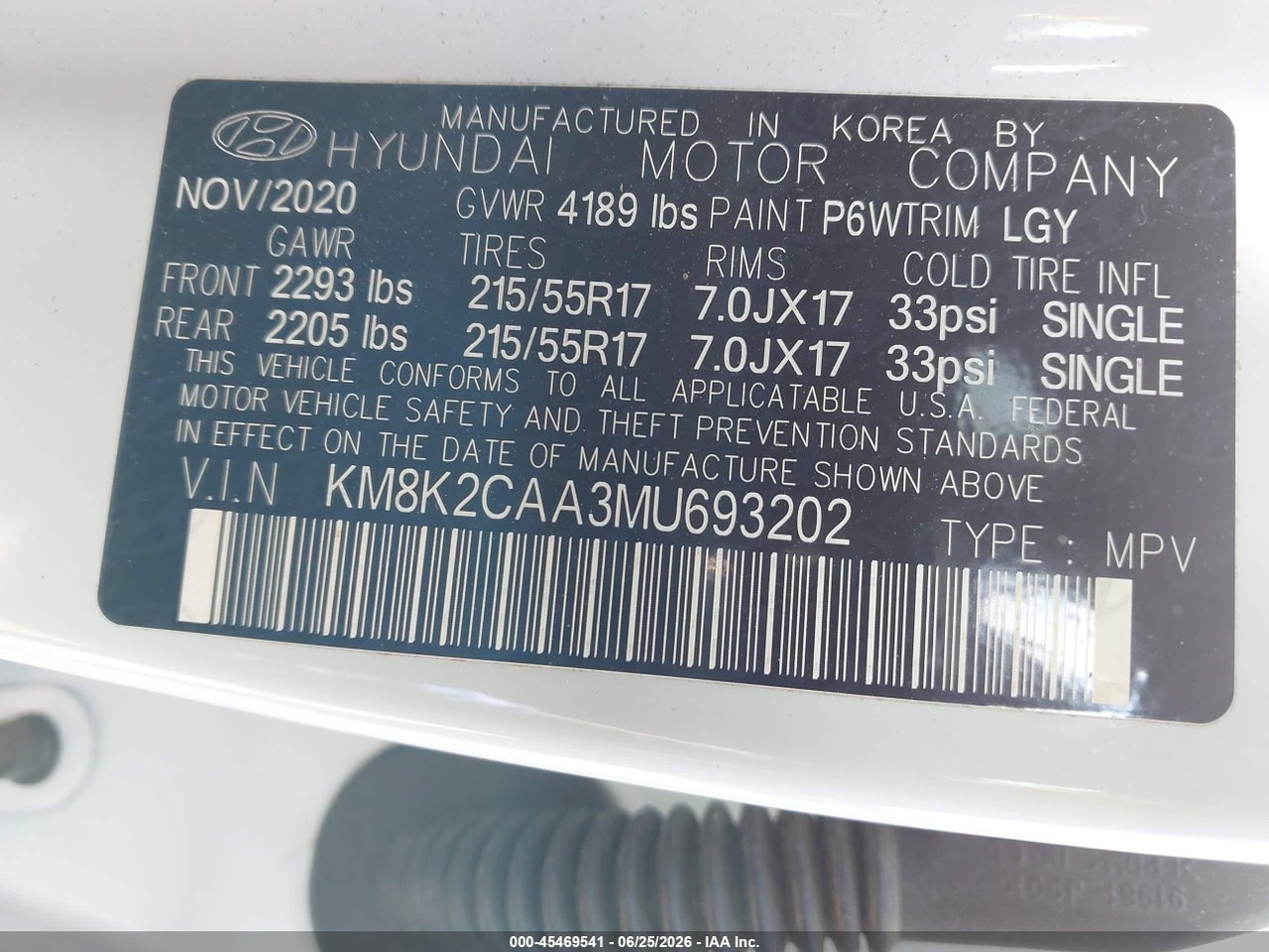 2021 HYUNDAI KONA SEL thumbnail 10