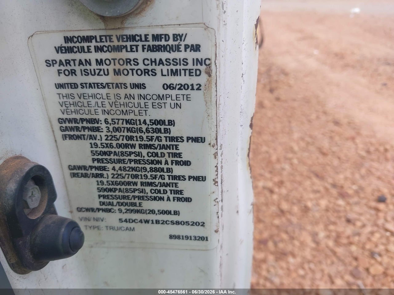 2012 ISUZU NPR GAS REG   thumbnail 10