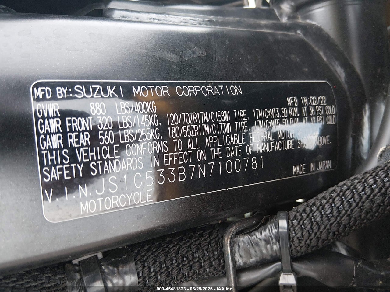 2022 SUZUKI GSX-S750 M/Z thumbnail 11