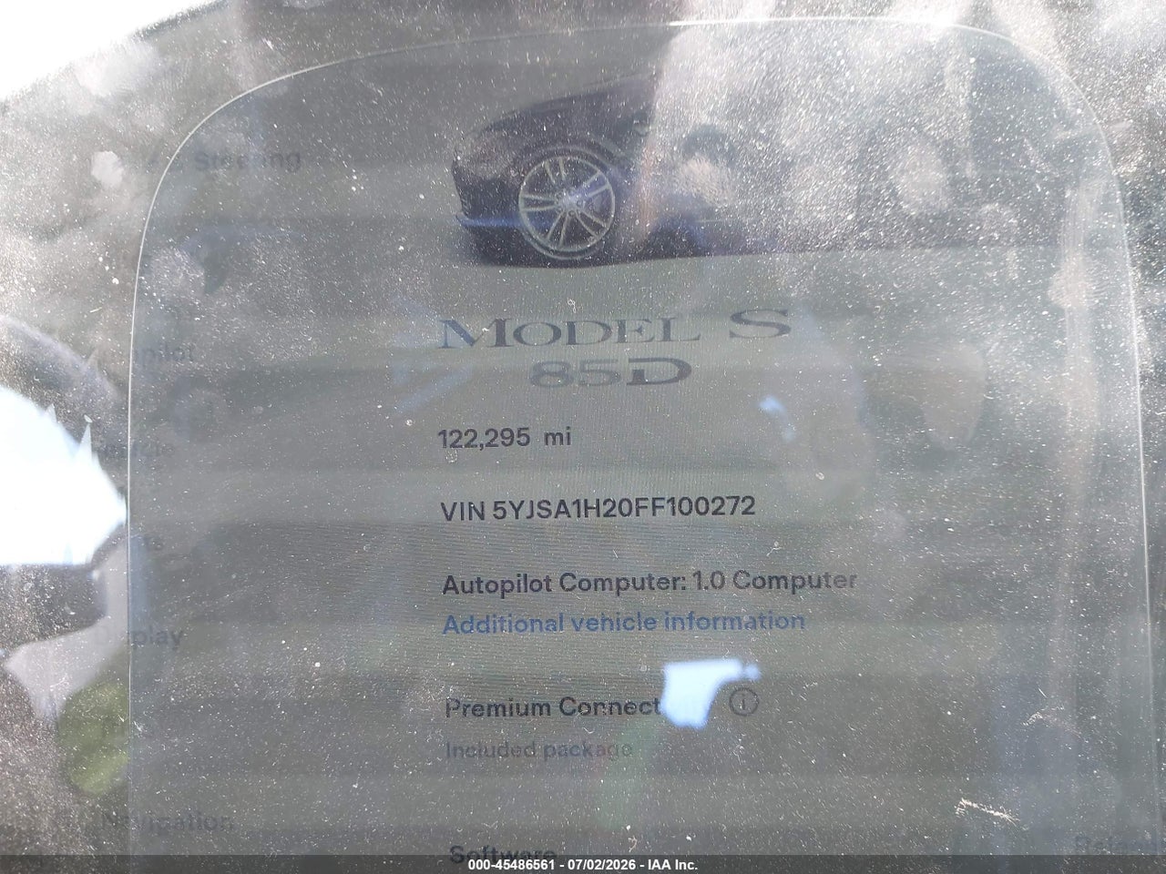 2015 TESLA MODEL S 70D/85D/P85D thumbnail 8