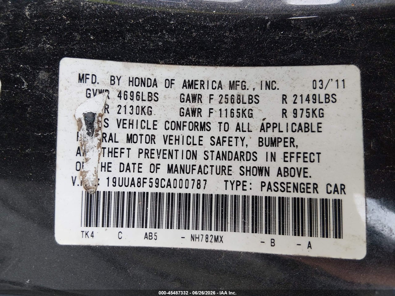 2012 ACURA TL 3.5 thumbnail 10