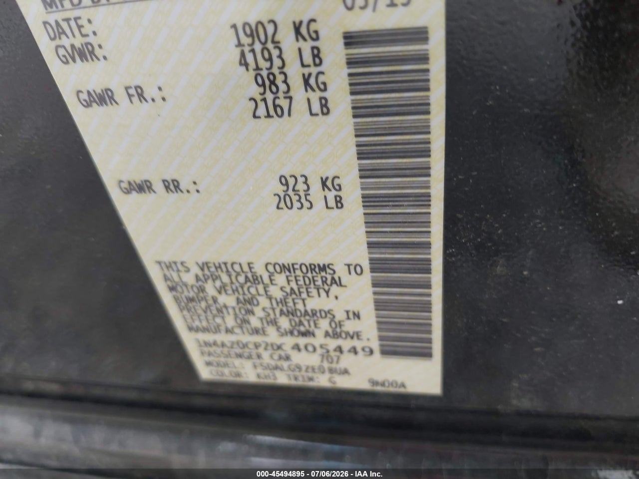 2013 NISSAN LEAF SL thumbnail 10