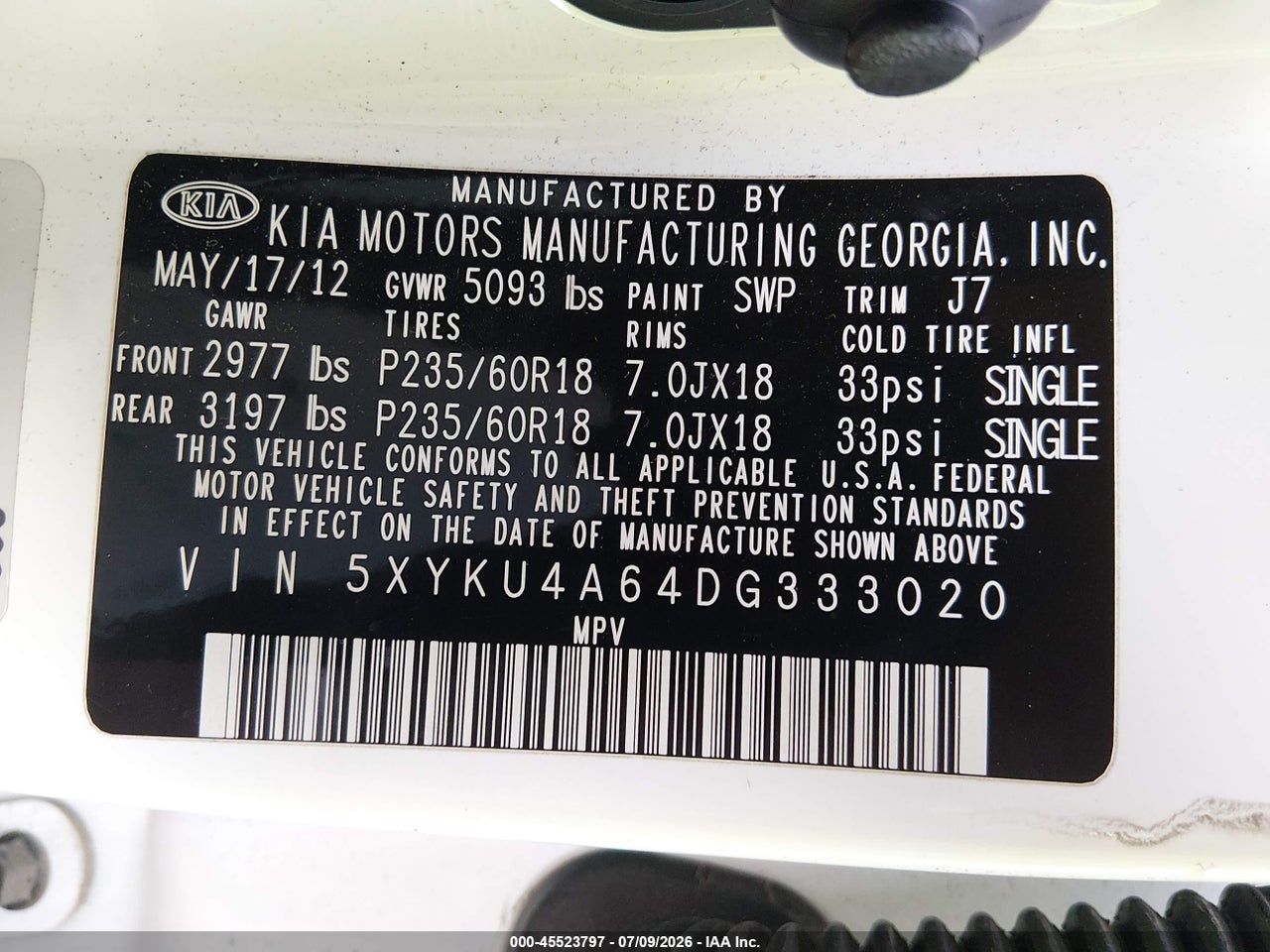 2013 KIA SORENTO EX thumbnail 10