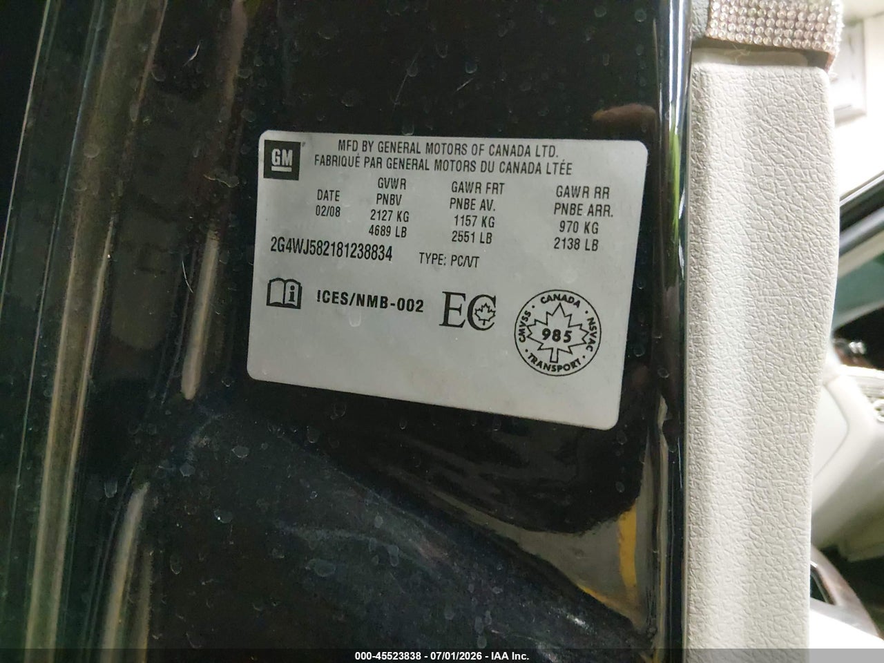 2008 BUICK ALLURE CXL thumbnail 10