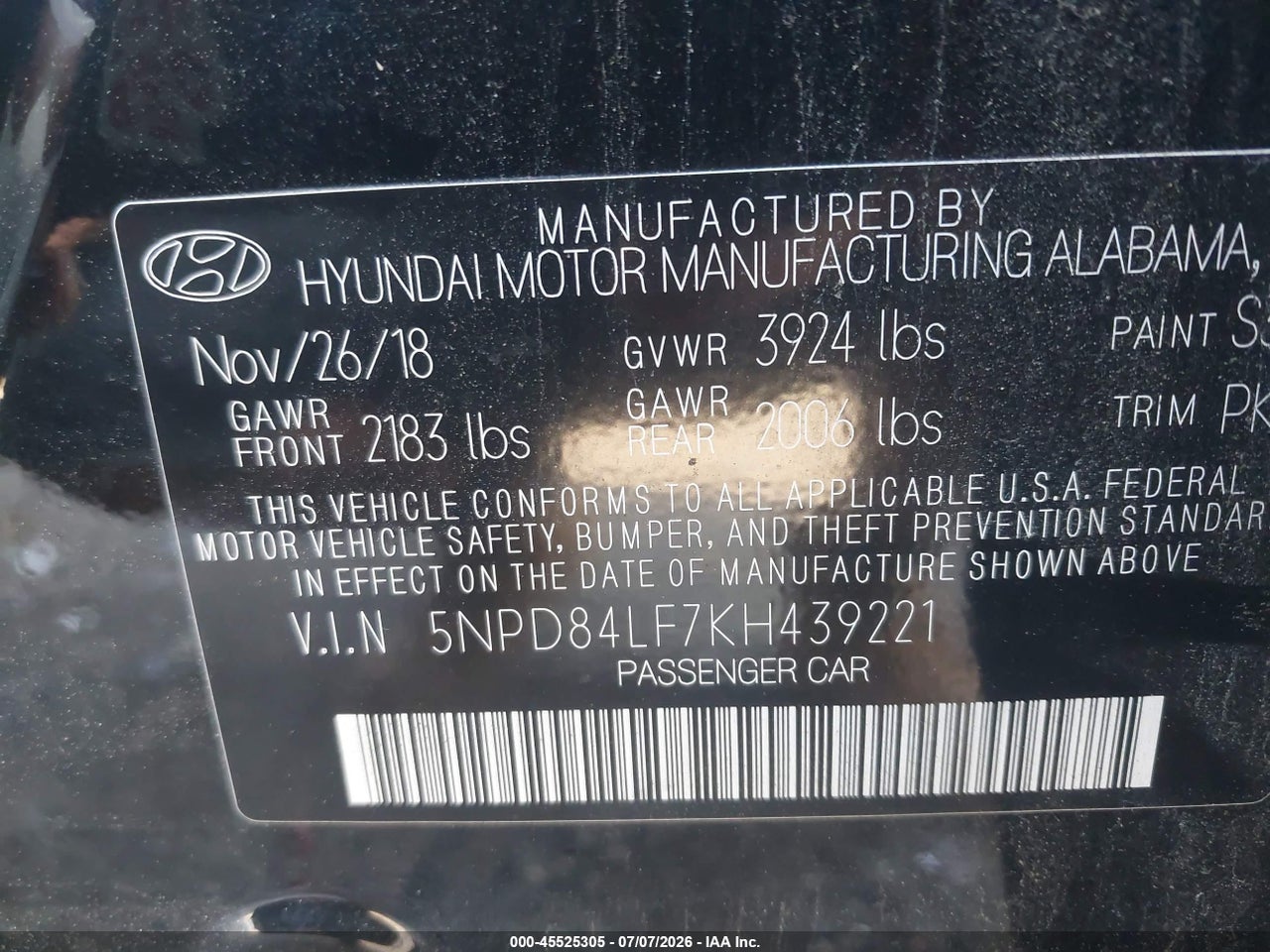 2019 HYUNDAI ELANTRA SEL thumbnail 10