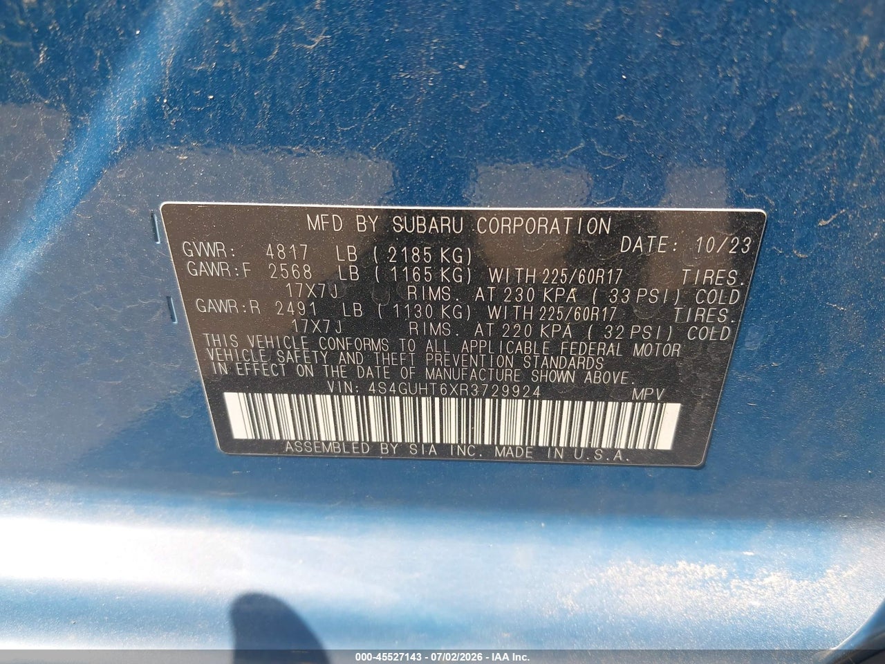 2024 SUBARU CROSSTREK WILDERNESS thumbnail 10