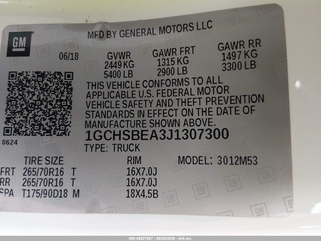 2018 CHEVROLET COLORADO WT thumbnail 10